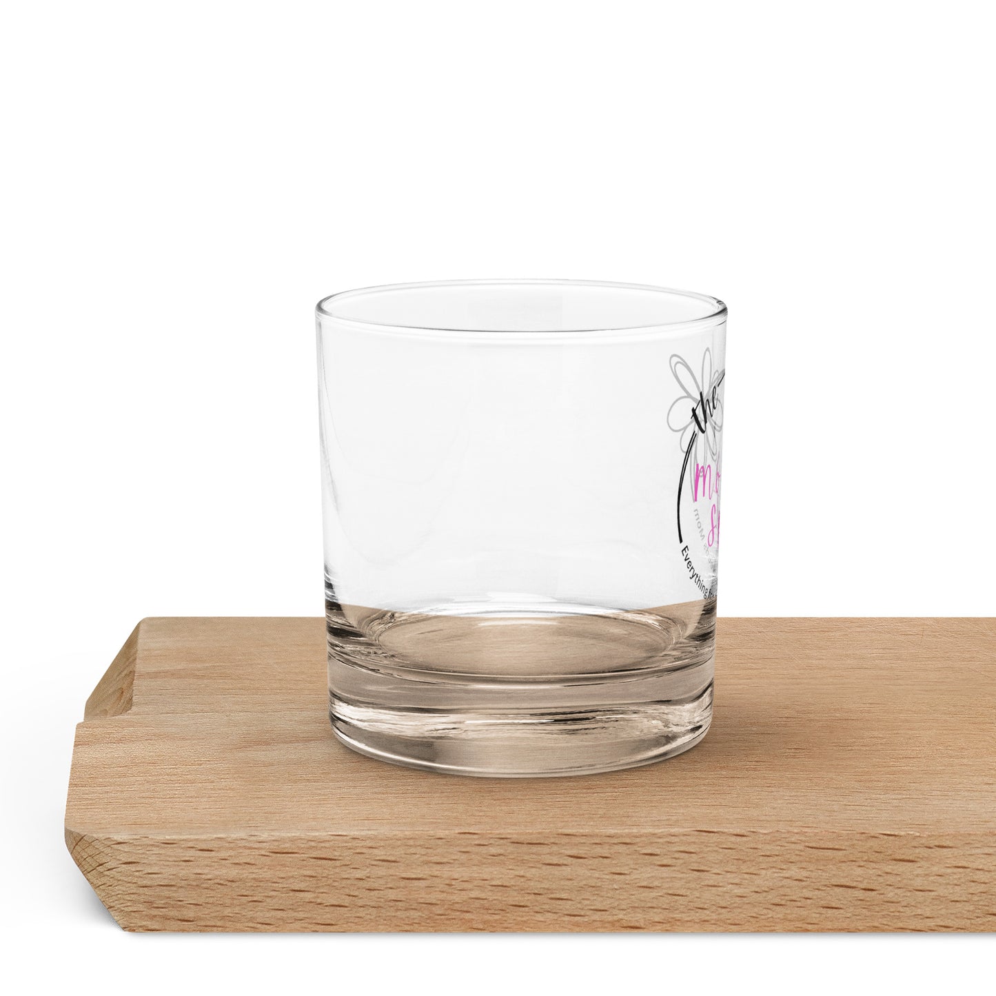 The Mom Spot Rocks glass